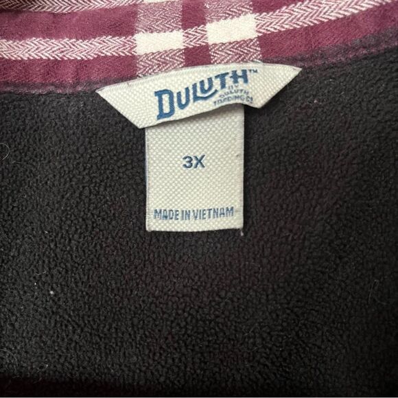 Duluth Trading Co. Plaid Flannel Fleece Lined Jacket - Picture 5 of 11